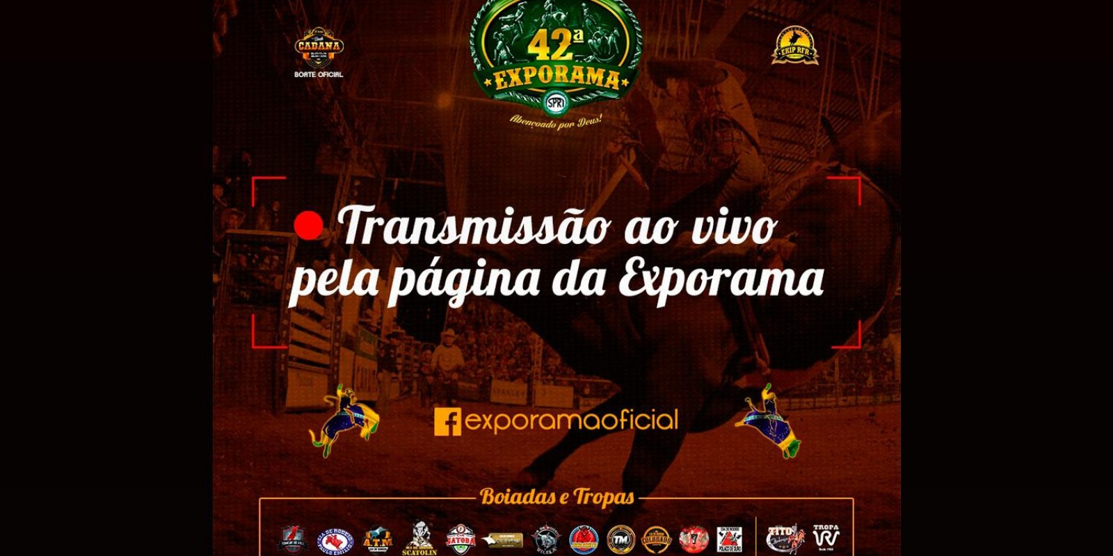 EXPORAMA - CLIQUE AQUI e assista a Transmissão ao Vivo do Rodeio!