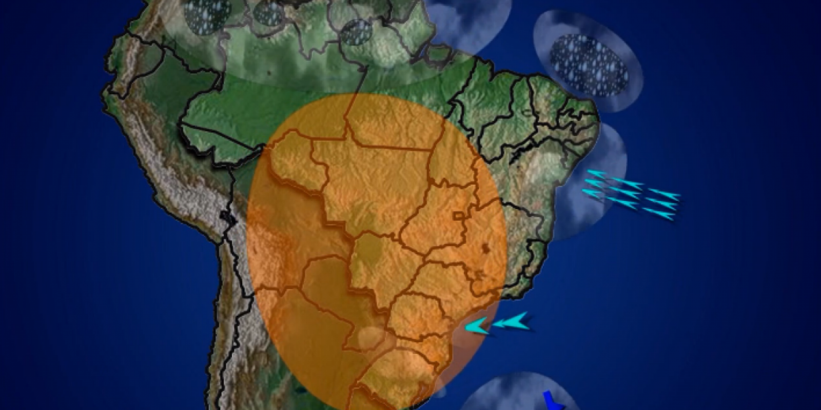 Novo bloqueio atmosférico na região central do Brasil pode atrasar ainda mais o plantio em boa parte de MG, GO e MT